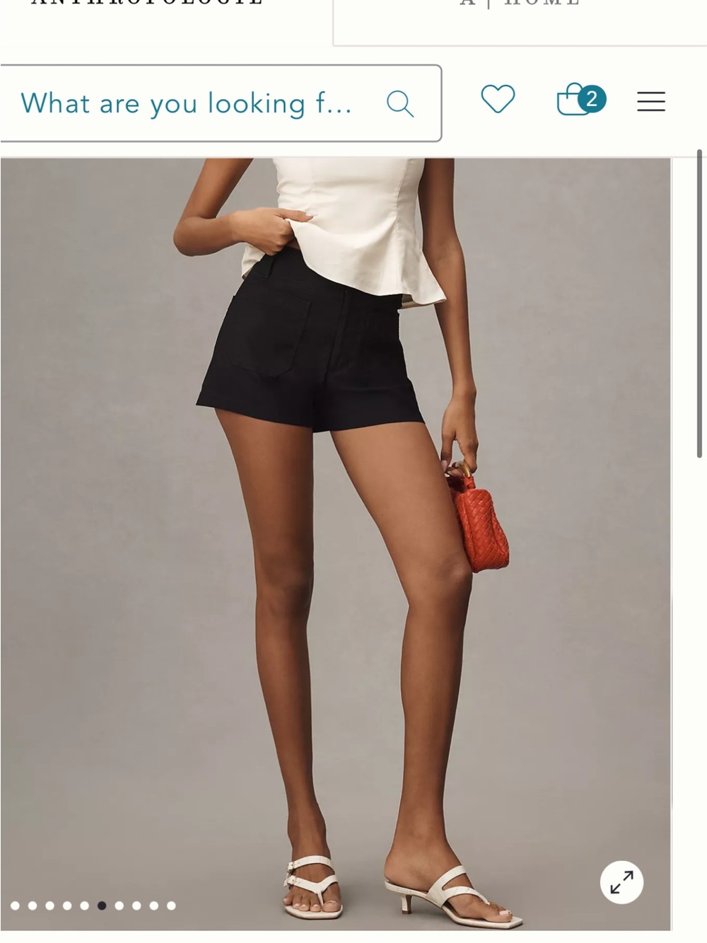Anthopologie Maeve Colette high rish short